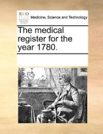 Medical Register for the Year 1780.