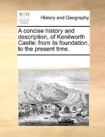 Concise History and Description, of Kenilworth Castle