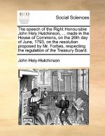 speech of the Right Honourable John Hely Hutchinson, ... made in the House of Commons, on the 26th day of June, 1793, on the resolution proposed by Mr