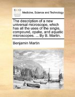 Description of a New Universal Microscope, Which Has All the Uses of the Single, Compound, Opake, and Aquatic Microscopes. ... by B. Martin.