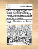 Letter to Dr. Snape, Occasion'd by His Letter to the Bishop of Bangor. Wherein the Doctor Is Answer'd and Expos'd, Paragraph by Paragraph. by a Layman