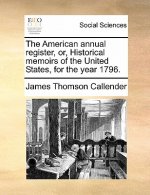 The American annual register, or, Historical memoirs of the United States, for the year 1796.