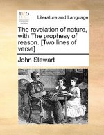 Revelation of Nature, with the Prophesy of Reason. [Two Lines of Verse]