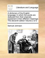 Dictionary of the English Language; In Which the Words Are Deduced from Their Originals, Explained in Their Different Meanings the Eleventh Edition Vo