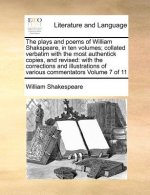 plays and poems of William Shakspeare, in ten volumes; collated verbatim with the most authentick copies, and revised