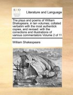 plays and poems of William Shakspeare, in ten volumes; collated verbatim with the most authentick copies, and revised