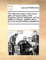 Rules and Orders on the Crown, Plea, and Equity Sides, of the Supreme Court of Judicature, at Fort William in Bengal, Together with a List of the Seve