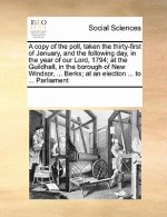 Copy of the Poll, Taken the Thirty-First of January, and the Following Day, in the Year of Our Lord, 1794; At the Guildhall, in the Borough of New Win