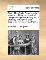 Count Rumford's Experimental Essays, Political, Economical, and Philososphical. Essay IV. of Chimney Fire-Places, with Proposals for Improving Them, .