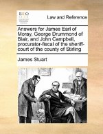 Answers for James Earl of Moray, George Drummond of Blair, and John Campbell, Procurator-Fiscal of the Sheriff-Court of the County of Stirling