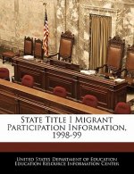 State Title I Migrant Participation Information, 1998-99