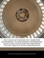 No Child Left Behind Act: Improved Accessibility to Education's Information Could Help States Further Implement Teacher Qualification Requirements