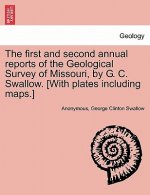 first and second annual reports of the Geological Survey of Missouri, by G. C. Swallow. [With plates including maps.]