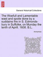 Woefull and Lamentable Wast and Spoile Done by a Suddaine Fire in S. Edmonds-Bury in Suffolke, on Munday the Tenth of Aprill. 1608. B.L.