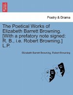 Poetical Works of Elizabeth Barrett Browning. [with a Prefatory Note Signed