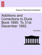 Additions and Corrections to Dock Book 1890. to 31st December 1892.