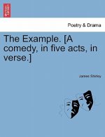 Example. [A Comedy, in Five Acts, in Verse.]