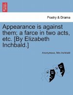Appearance Is Against Them; A Farce in Two Acts, Etc. [by Elizabeth Inchbald.]