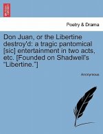 Don Juan, or the Libertine Destroy'd
