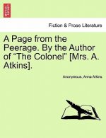 Page from the Peerage. by the Author of 