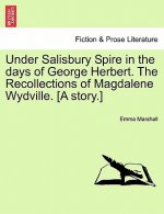Under Salisbury Spire in the Days of George Herbert. the Recollections of Magdalene Wydville. [A Story.]