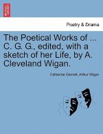 Poetical Works of ... C. G. G., Edited, with a Sketch of Her Life, by A. Cleveland Wigan.