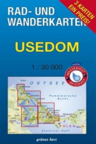 Rad- und Wanderkarten-Set: Usedom; .