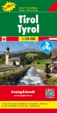 Tyrol Road-,Cycling- & Leisure Map 1:150.000