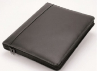 ALASSIO Orgamappe A4 mit herausnehmbarer Universal-Tablet Hülle, Lederimitat, schwarz