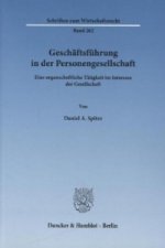 Geschäftsführung in der Personengesellschaft.