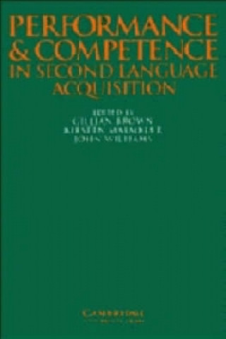 Performance and Competence in Second Language Acquisition