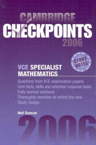 Cambridge Checkpoints VCE Specialist Mathematics 2006