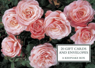 Tin Box of 20 Gift Cards and Envelopes: Roses