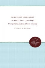 Community Leadership in Maryland, 1790-1840