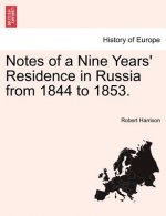 Notes of a Nine Years' Residence in Russia from 1844 to 1853.