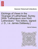 Etchings of Views in the Vicarage of Letherhead, Surrey. [With 