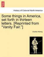 Some Things in America, Set Forth in Thirteen Letters. [Reprinted from 