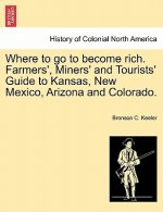 Where to Go to Become Rich. Farmers', Miners' and Tourists' Guide to Kansas, New Mexico, Arizona and Colorado.