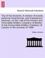 Trip of the Ancients. a Memoir of Events, Personal Experiences, and Impressions Received, on the Visit of the Ancient and Honorable Artillery Company