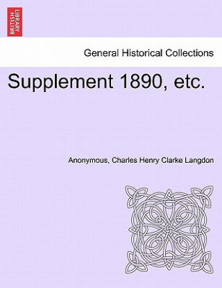 Supplement 1890, Etc.