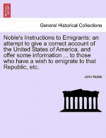 Noble's Instructions to Emigrants