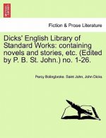 Dicks' English Library of Standard Works