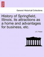 History of Springfield, Illinois, Its Attractions as a Home and Advantages for Business, Etc.
