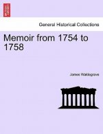Memoir from 1754 to 1758