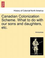 Canadian Colonization Scheme. What to Do with Our Sons and Daughters, Etc.