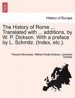History of Rome ... Translated with ... Additions, by W. P. Dickson. with a Preface by L. Schmitz. (Index, Etc.).