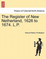 Register of New Netherland, 1626 to 1674. L.P.