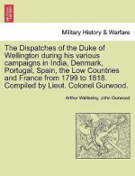 Dispatches of the Duke of Wellington During His Various Campaigns in India, Denmark, Portugal, Spain, the Low Countries and France from 1799 to 1818.