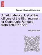 Alphabetical List of the Officers of the 88th Regiment or Connaught Rangers, from 1800 to 1852
