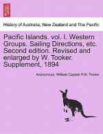 Pacific Islands. vol. I. Western Groups. Sailing Directions, etc. Second edition. Revised and enlarged by W. Tooker. Supplement, 1894